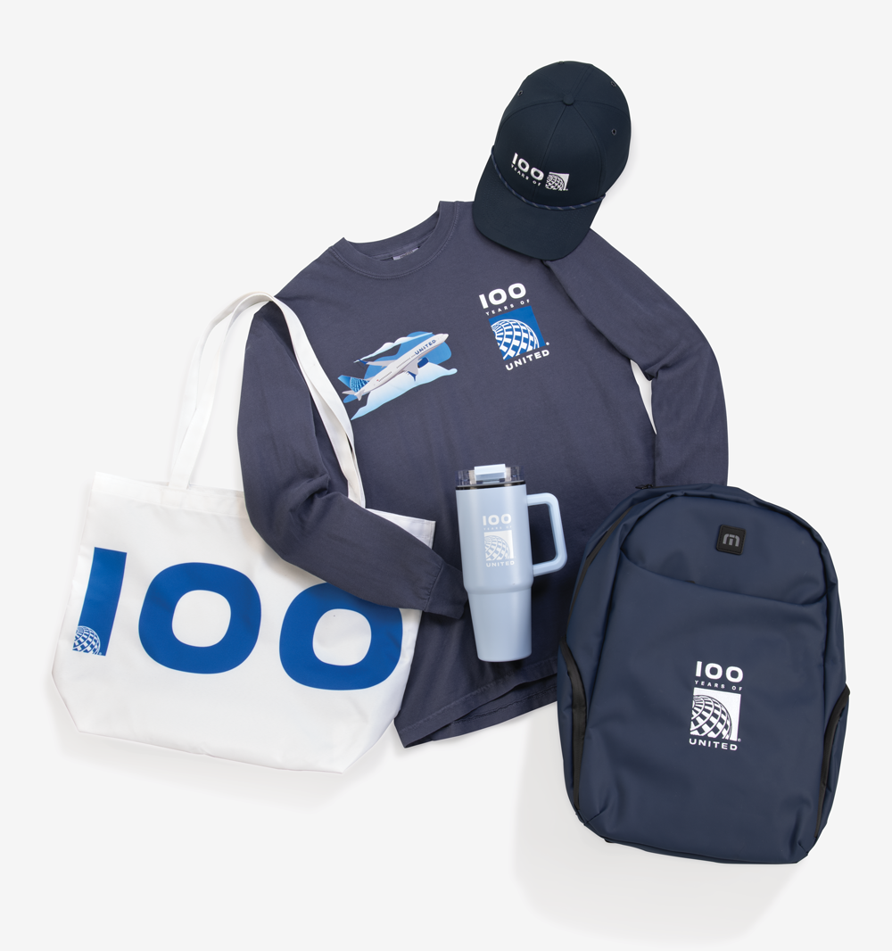 United Airlines lifestyle merchandise photo